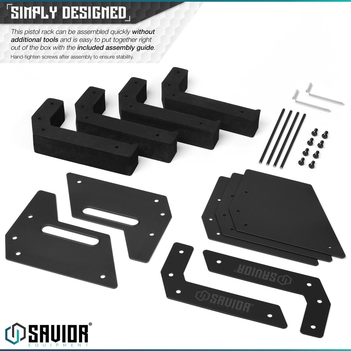 Savior 4-Slot Pistol Rack