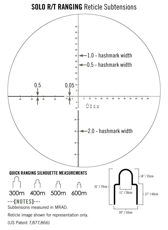 Vortex Optics Solo 8*36 Tactical Monoculair with R/T reticle (MRAD)