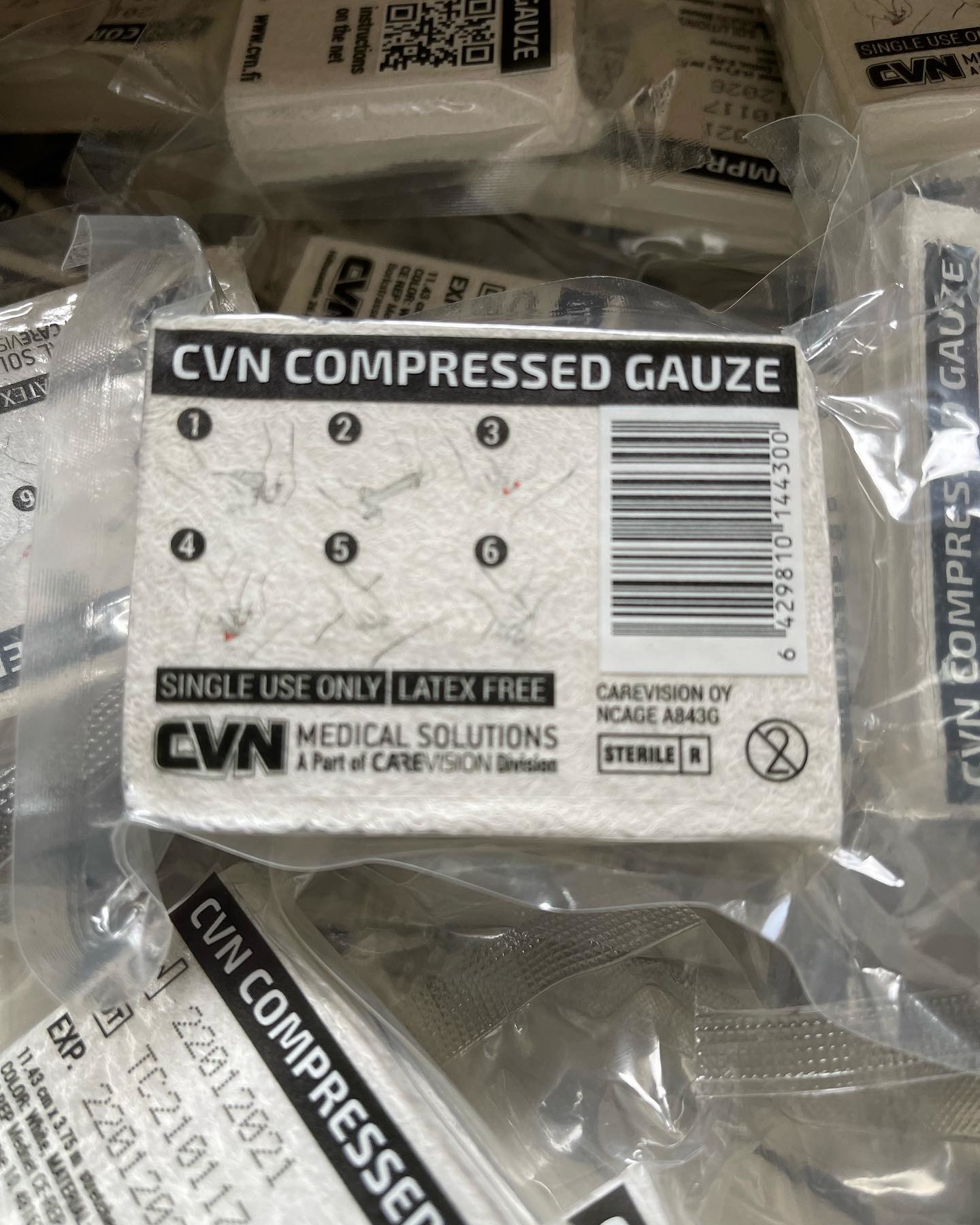 CVN COMPRESSED GAUZE