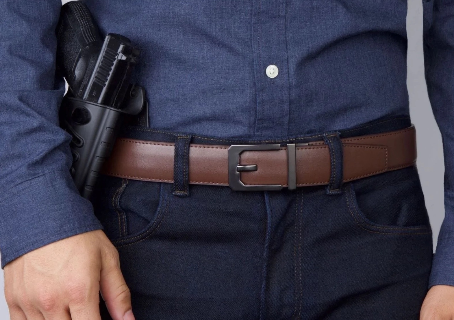 Leather Gun Belt