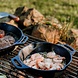 Valhal Outdoor Valhal Outdoor gietijzeren Skillet 20cm 2 handvaten Valhal Outdoor Valhal Outdoor gietijzeren Skillet 20cm 2 handvaten