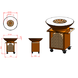 WeFire WeFire Medium BBQ/terrashaard cortenstaal WeFire WeFire Medium BBQ/terrashaard cortenstaal