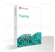Microsoft Office 365 Family - 6 dispositifs - 1 année