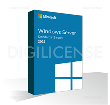Windows Server 2022 Standard (16 Core) - 1 dispositivo -  Perpétua - Licença de negócios (usado)