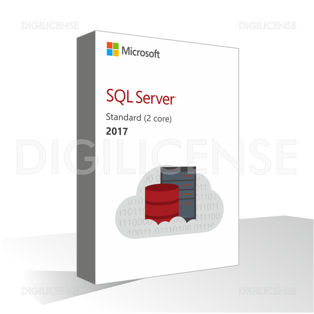 Microsoft SQL Server 2017 Standard (2 Core) - 1 appareil -  perpétuelle - Licence Retail (prédétenue) Microsoft SQL Server 2017 Standard (2 Core) - 1 appareil -  perpétuelle - Licence Retail (prédétenue)