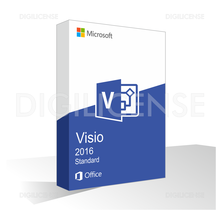 Microsoft Visio 2016 Standard - 1 appareil -  perpétuelle - Licence Retail (prédétenue)