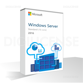 Windows Server 2016 Standard (16 Core) - 1 apparaat -  Eeuwigdurend - Zakelijke licentie (pre-owned)