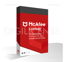 McAfee LiveSafe - >10 devices - 1 Year