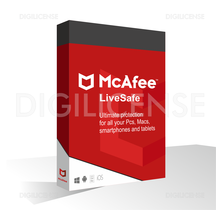 McAfee LiveSafe - >10 dispositifs - 1 année