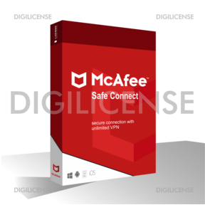 McAfee VPN Safe Connect (5 Device - 1 Year) ESD - 5 dispositivos - 1 Año