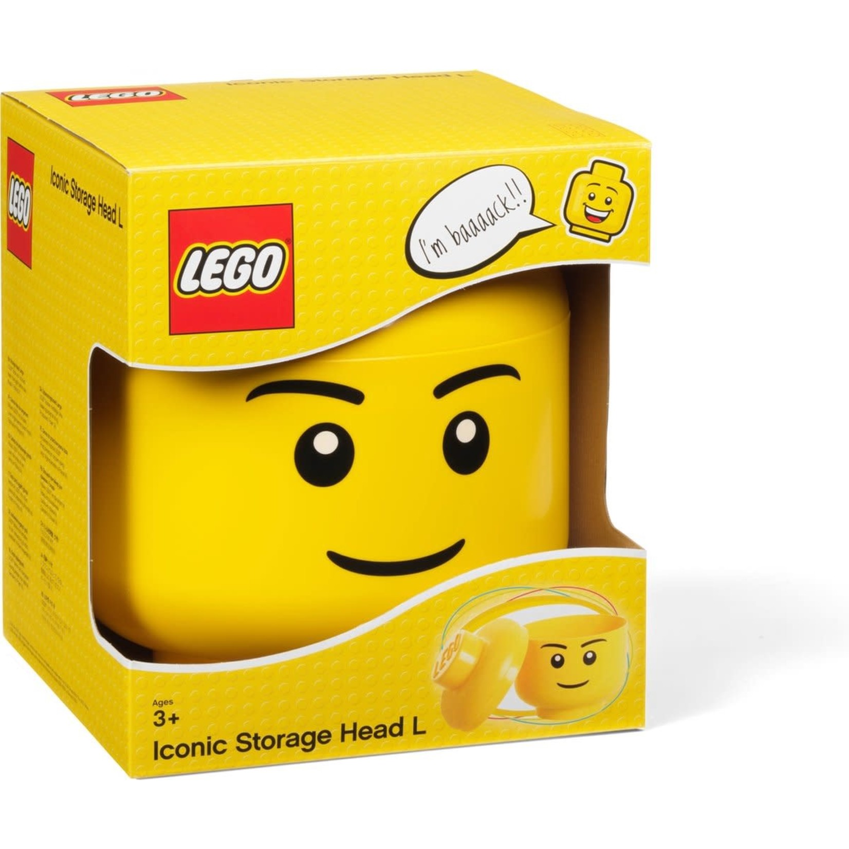 LEGO Minifigure Head Storage Container Large - Male 40321732