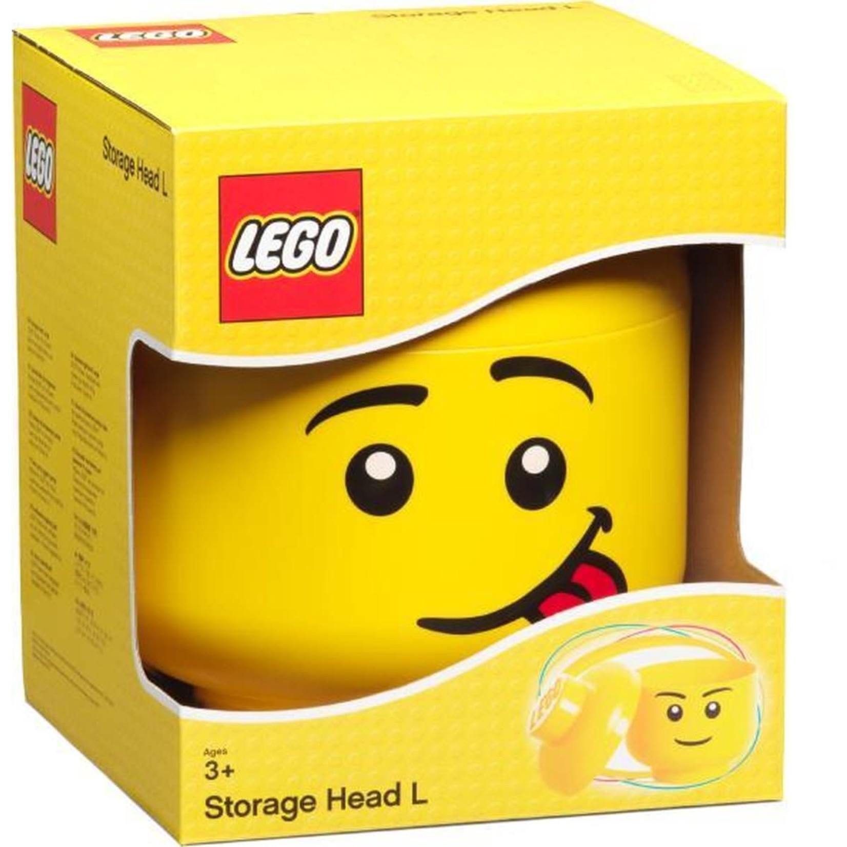 Van streek borst Maladroit LEGO Minifiguur Hoofdopslag Container Groot - Male Silly 5711938030889 -  MADEinBILLUND