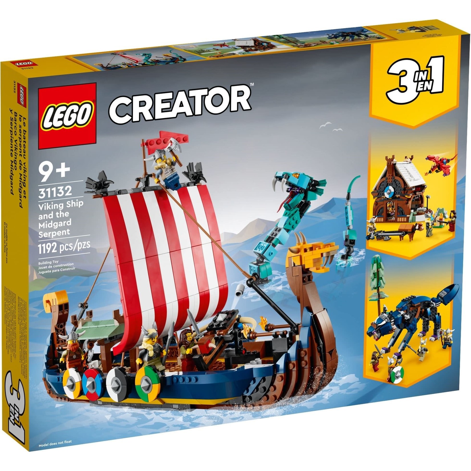 LEGO Vikingschip en de Midgaardslang - 31132