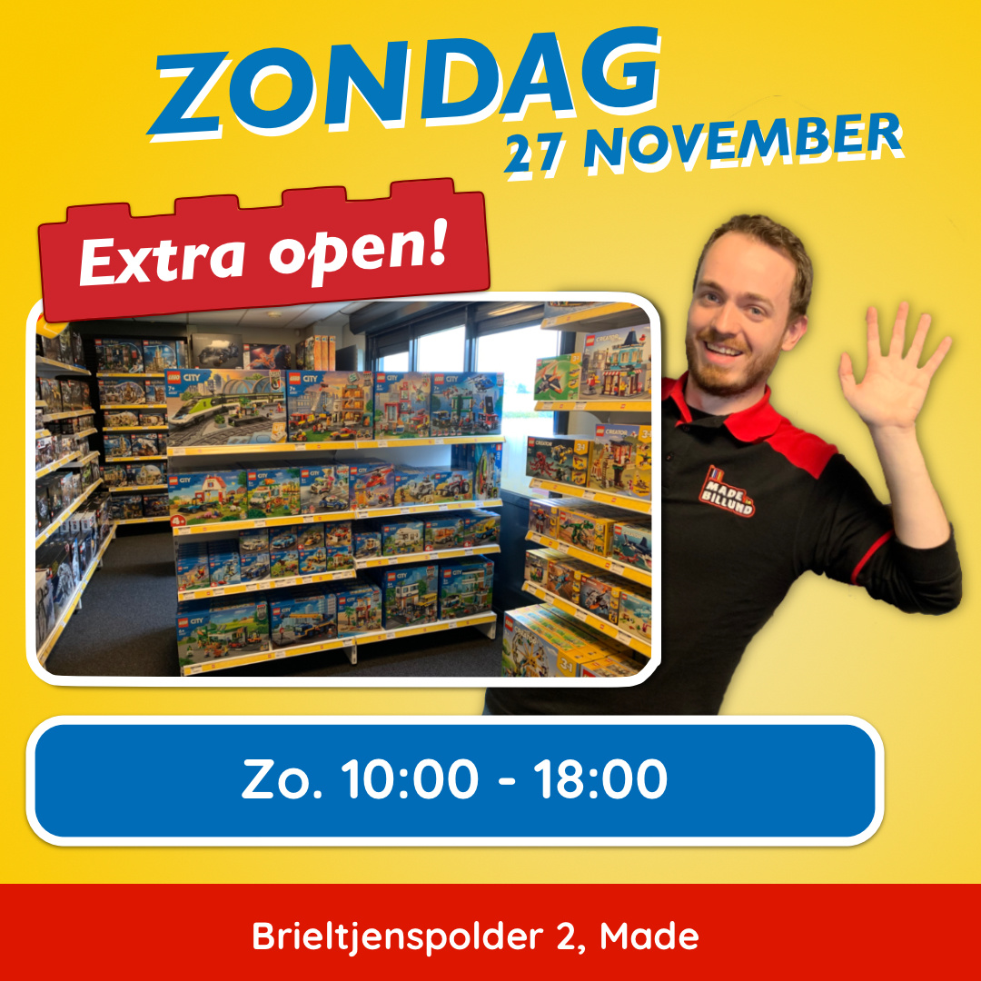 Zondag 27 November Extra Open!