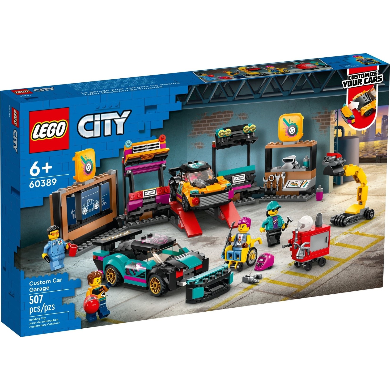 LEGO Garage voor aanpasbare auto's - 60389