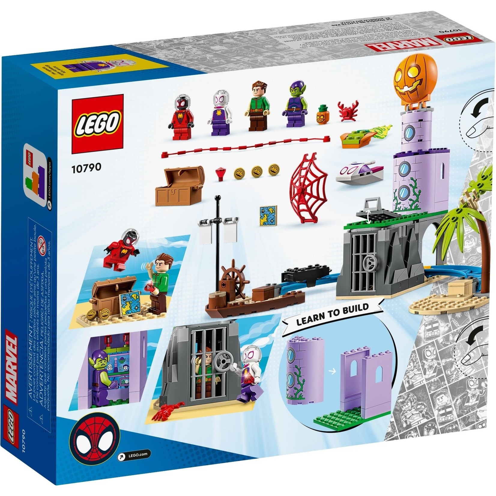 LEGO Team Spidey bij de vuurtoren van Green Goblin - 10790