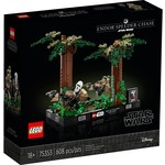 LEGO Endor speederachtervolging diorama