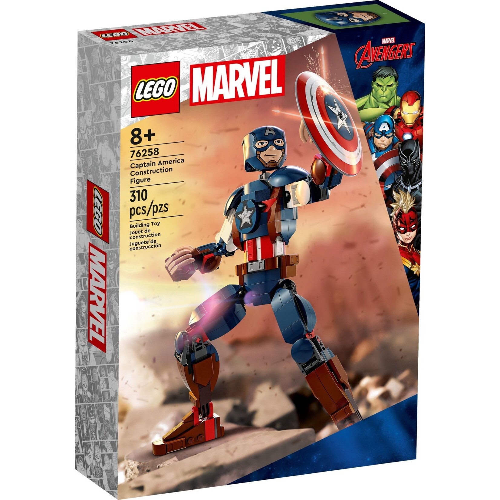 LEGO Captain America figuur - 76258