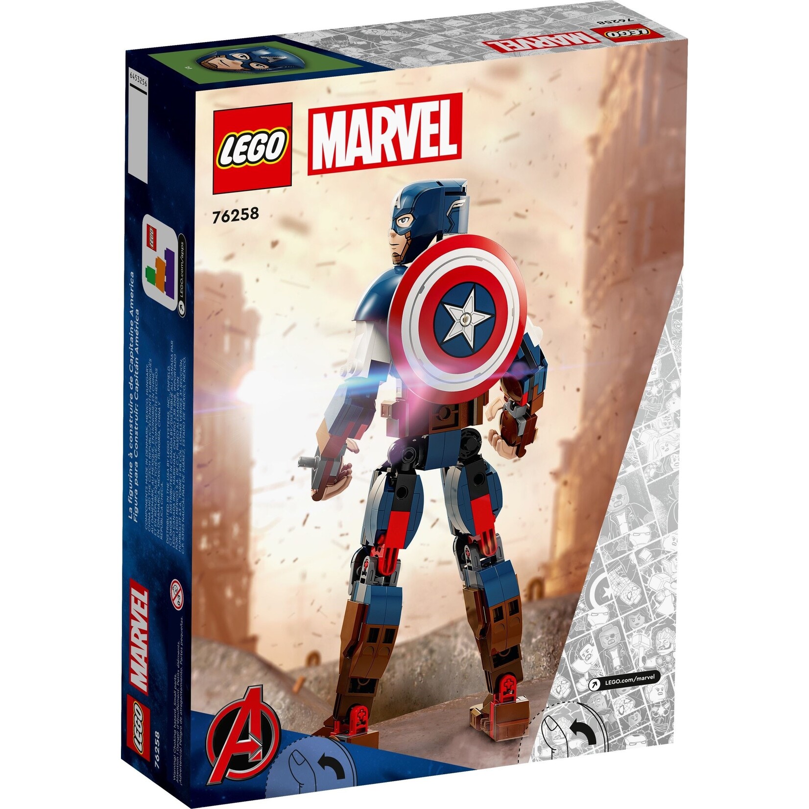 LEGO Captain America figuur - 76258