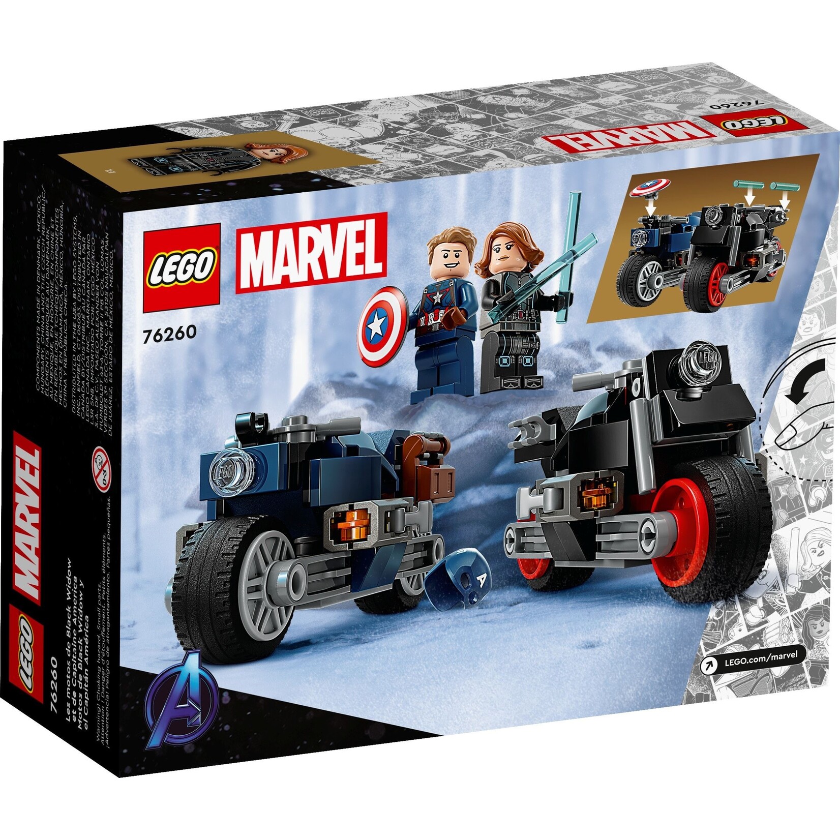 LEGO Captain America & Black Widow motoren- 76260