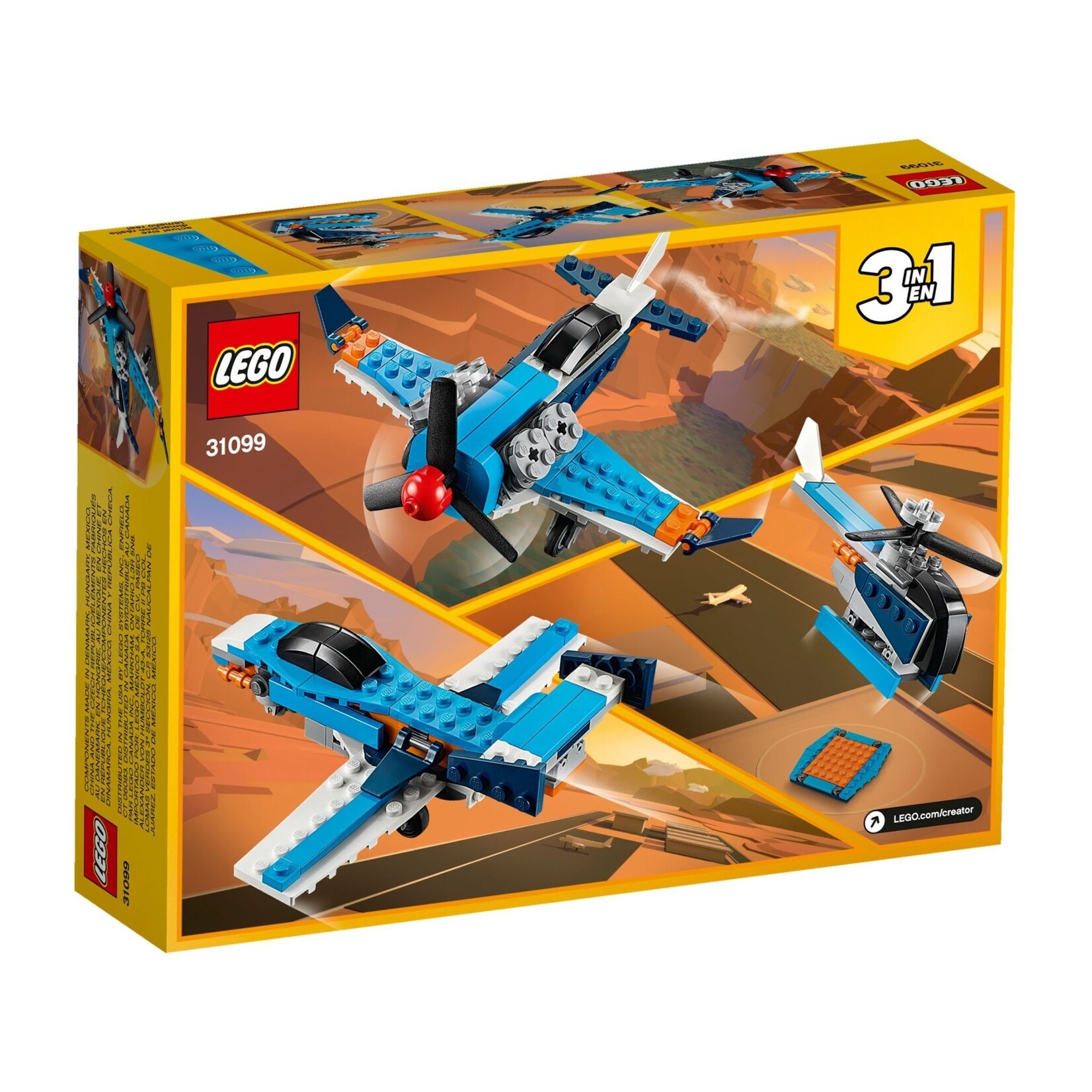 LEGO Propeller vliegtuig - 31099