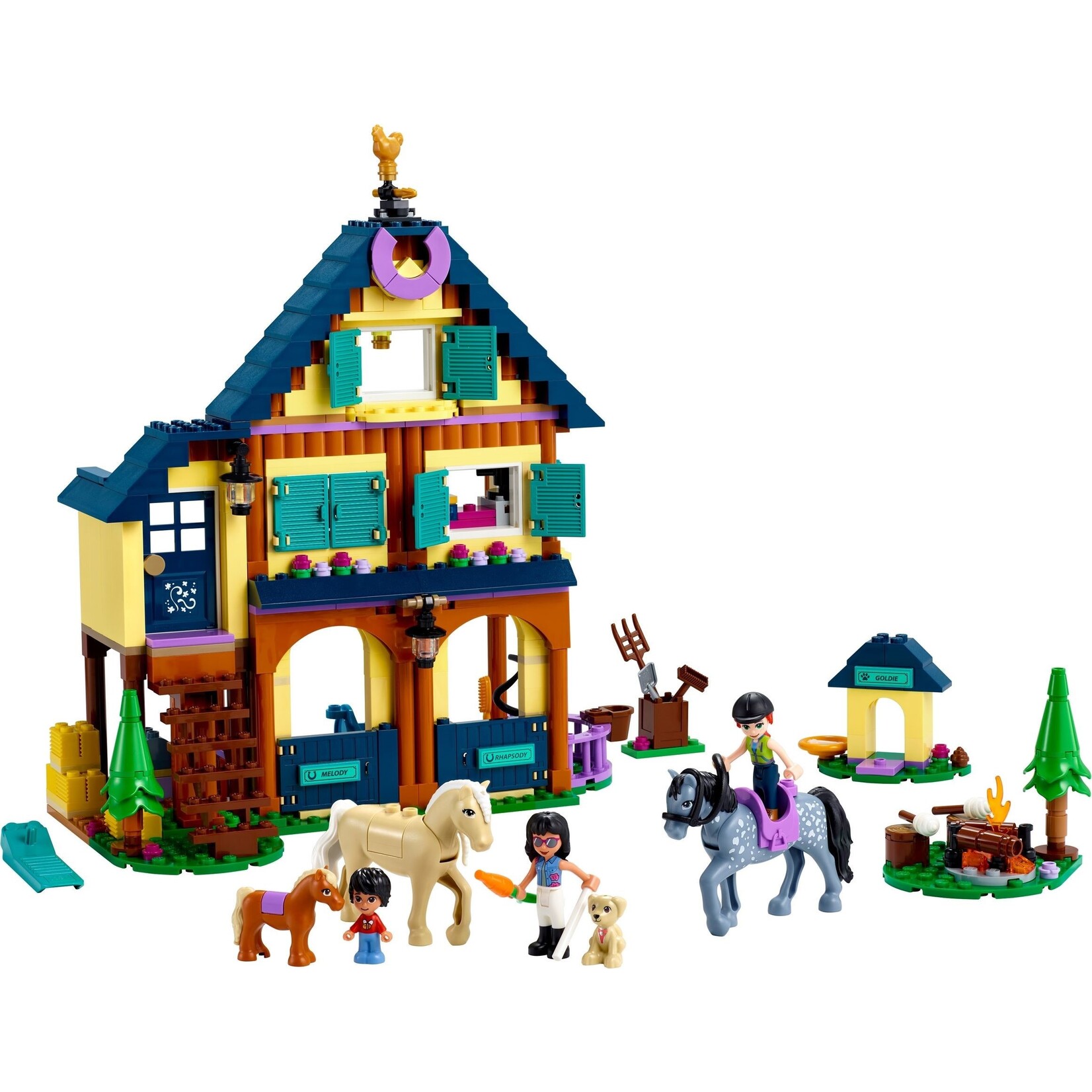 LEGO Paardrijdbasis in het bos Set - 41683