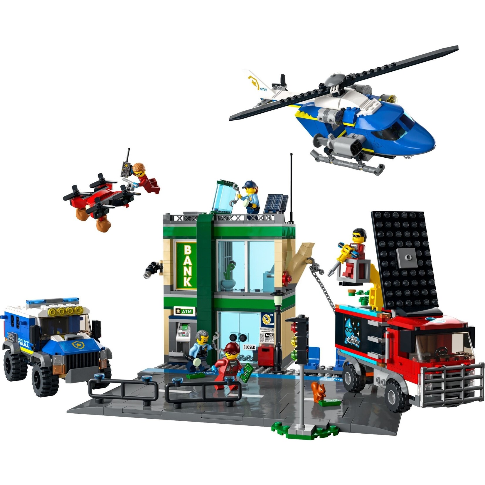 LEGO Politieachtervolging bij de bank - 60317