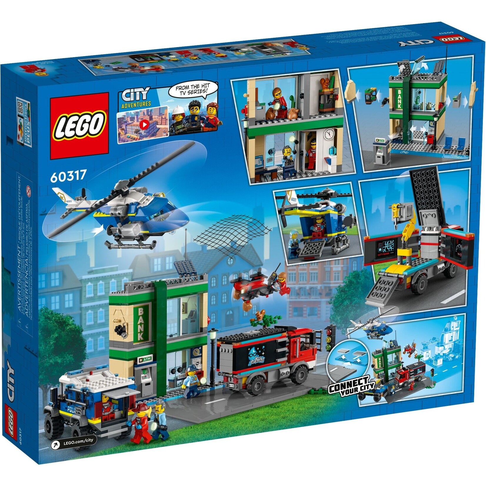 LEGO Politieachtervolging bij de bank - 60317