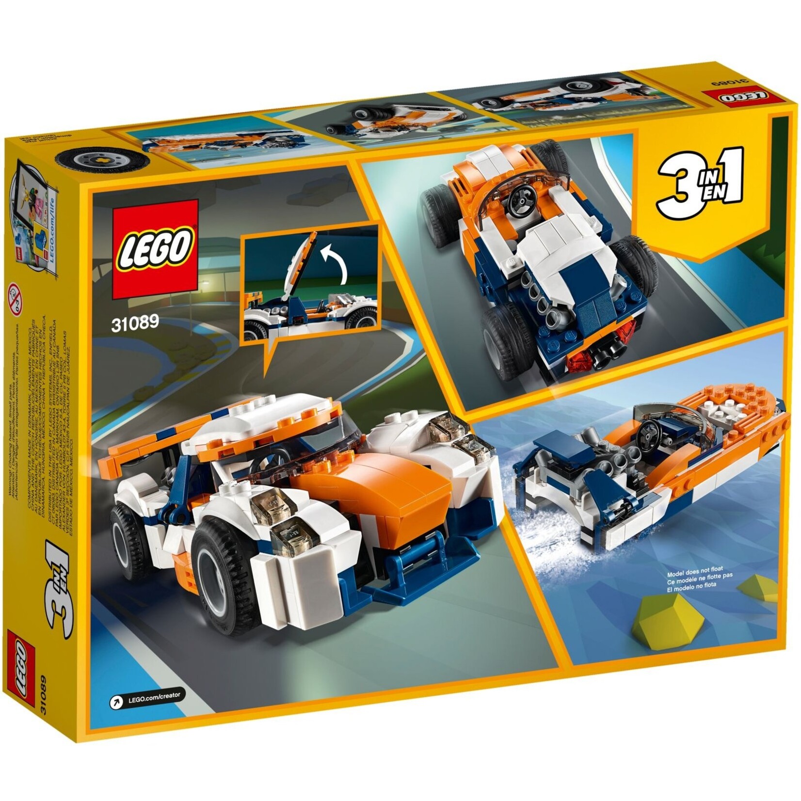 LEGO Zonsondergang baanracer - 31089