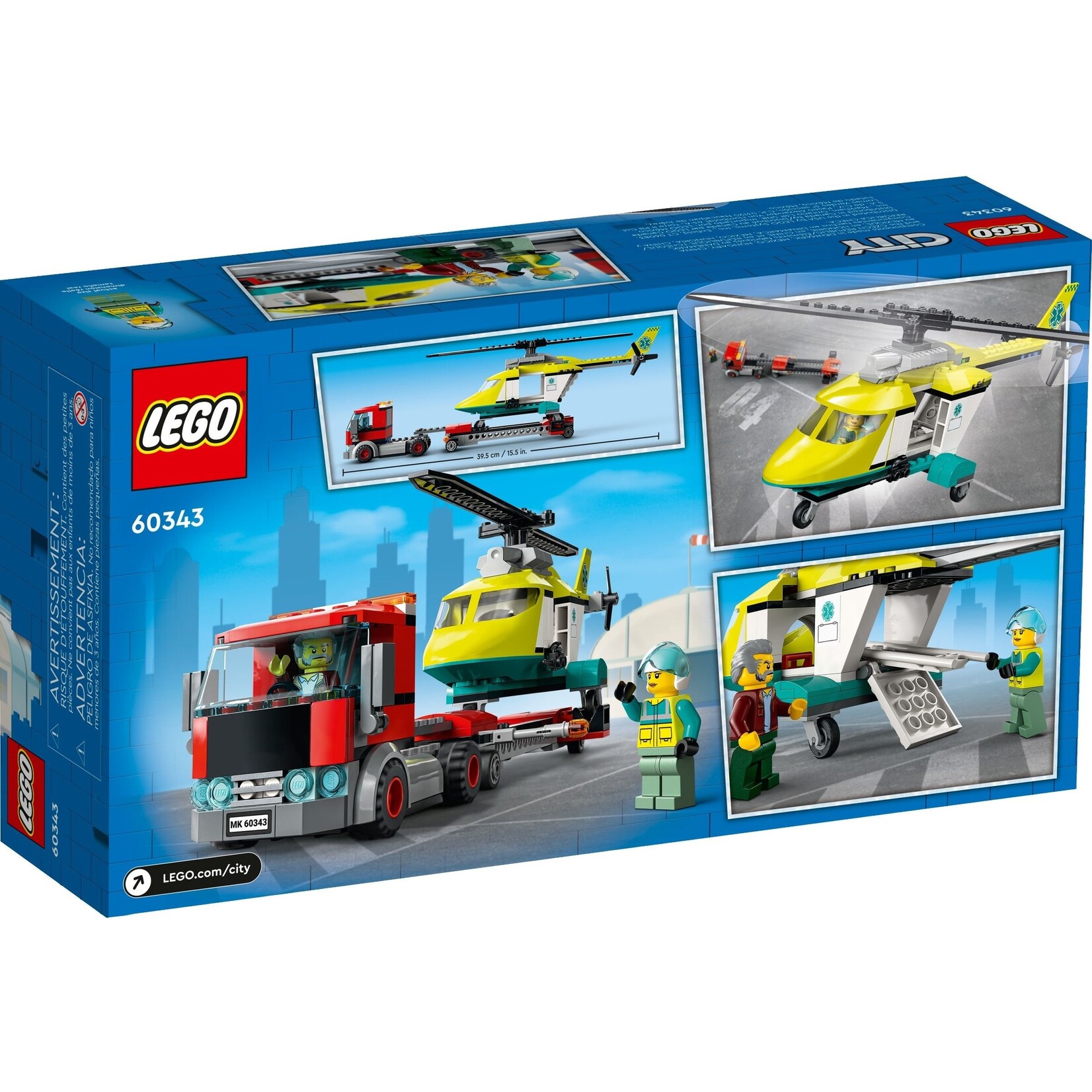 LEGO Reddingshelikopter transport - 60343