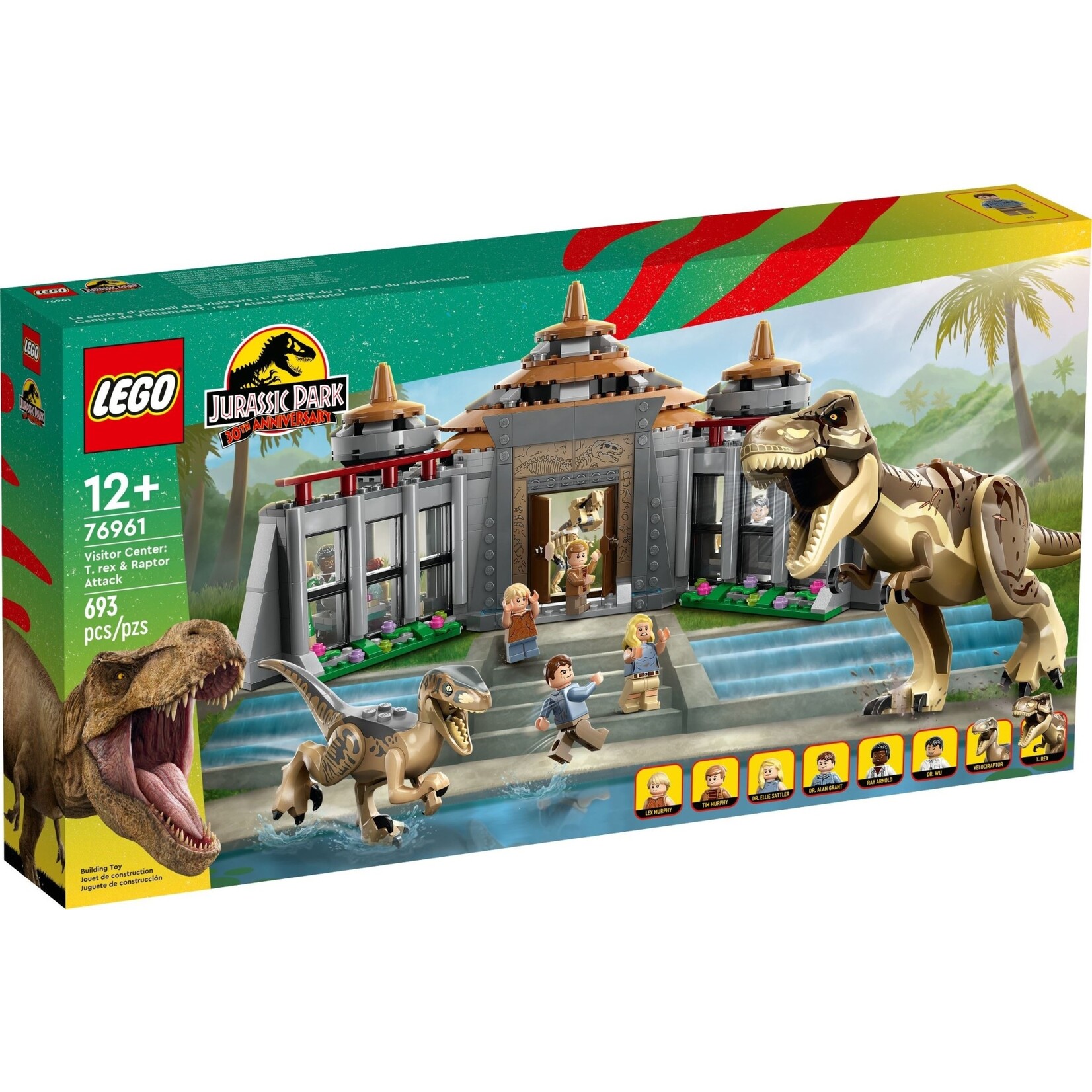 LEGO Bezoekerscentrum: T.Rex en Raptor aanval - 76961