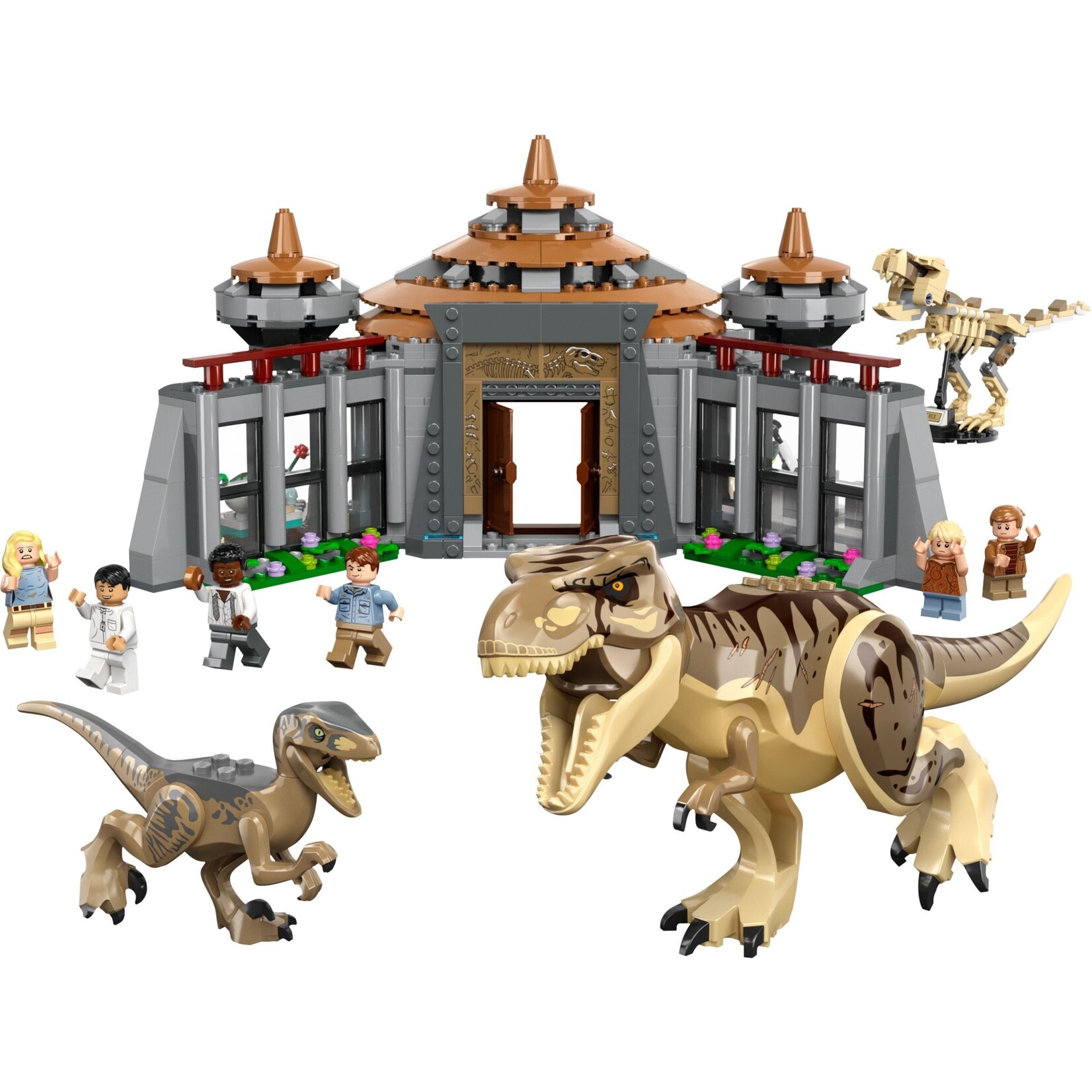 LEGO Bezoekerscentrum: T.Rex en Raptor aanval - 76961