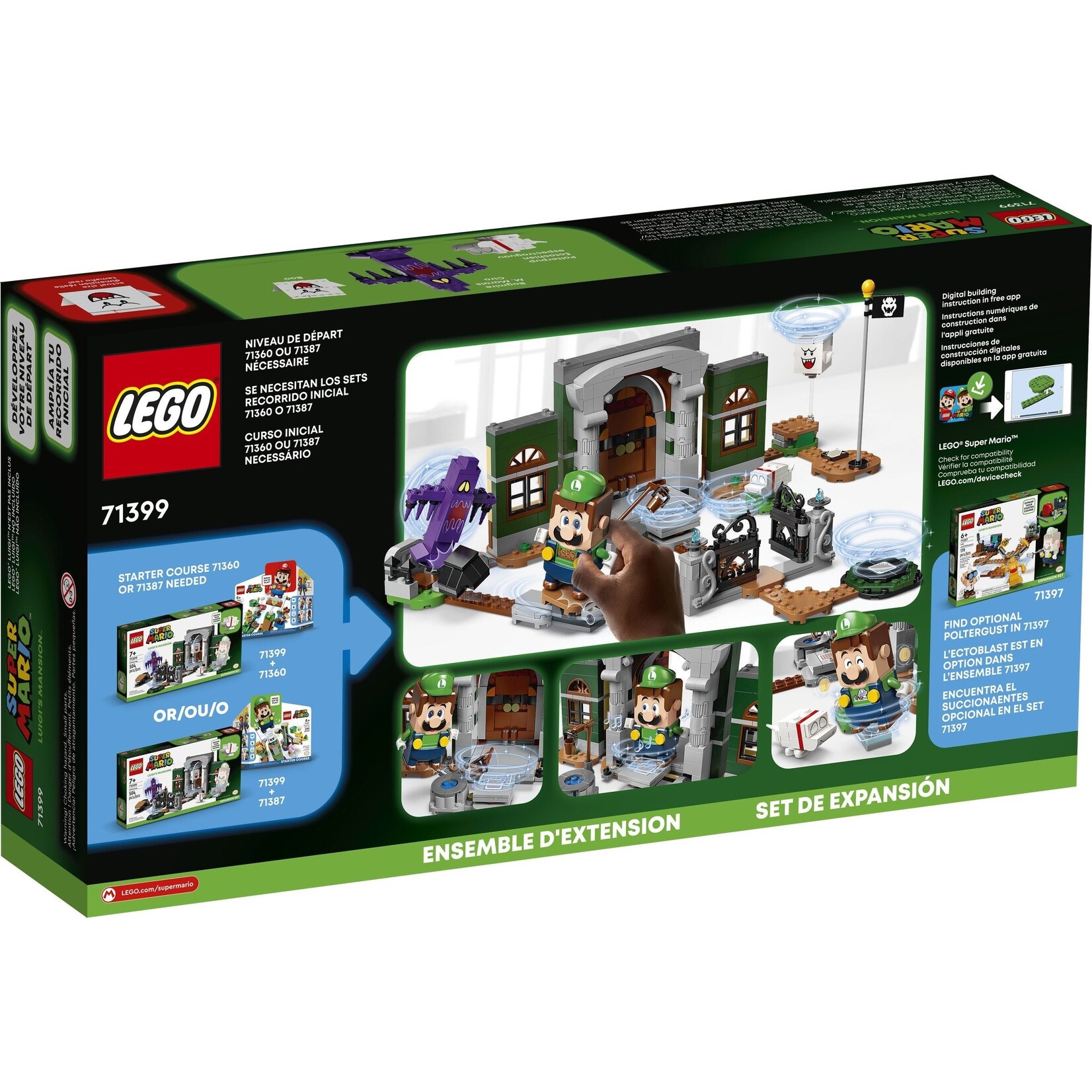 LEGO Uitbreidingsset: Luigi’s Mansion-hal 71399