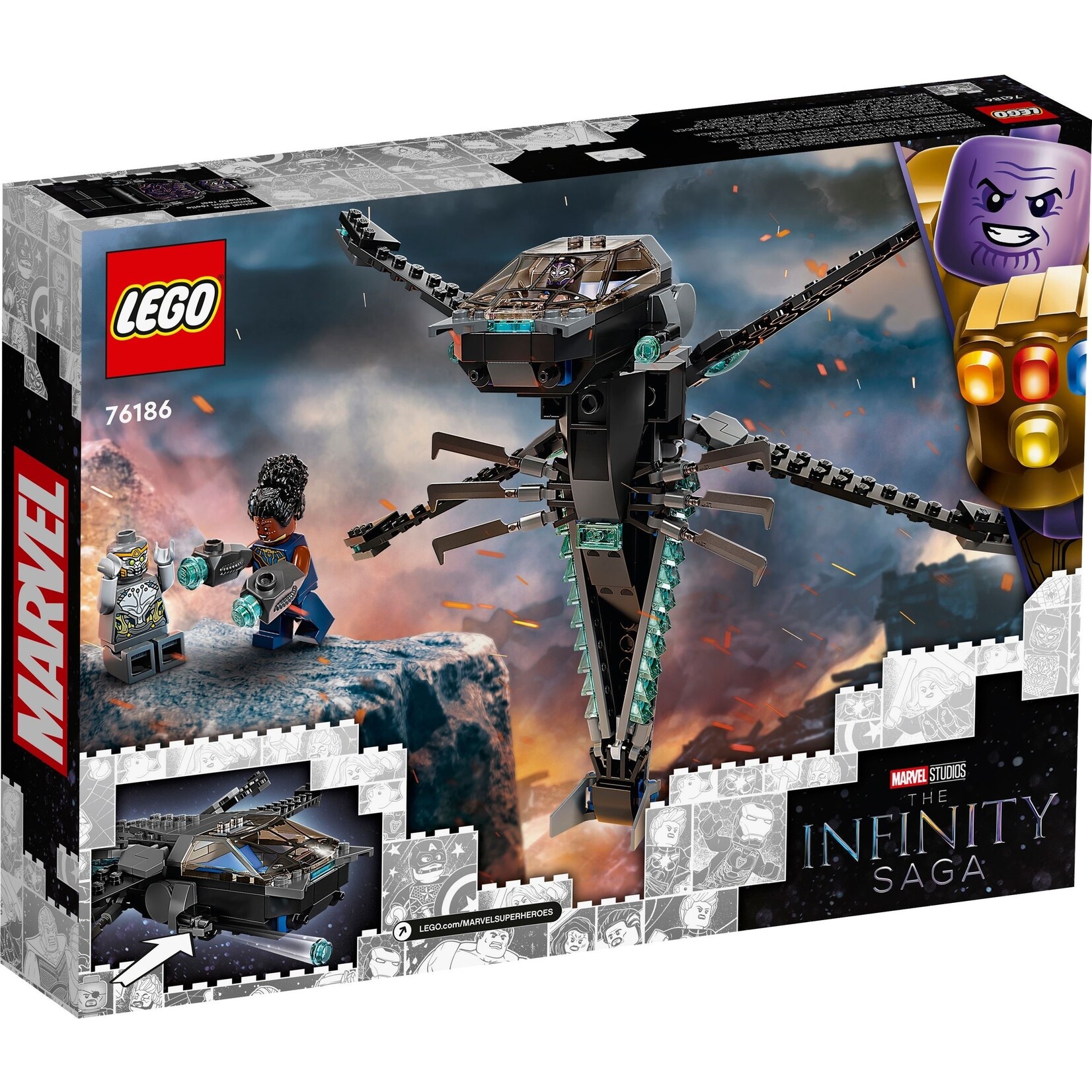 LEGO Black Panther Dragon Flyer 76186