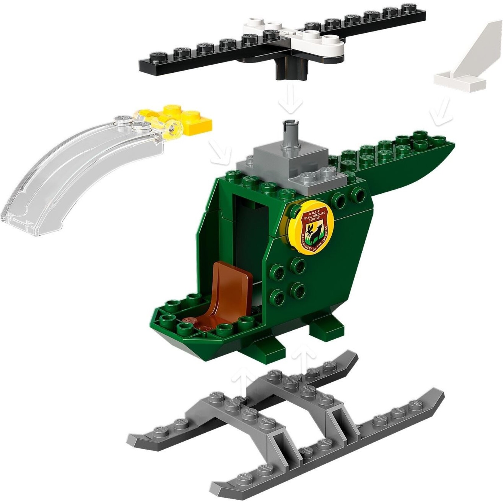 LEGO T. rex dinosaurus ontsnapping - 76944