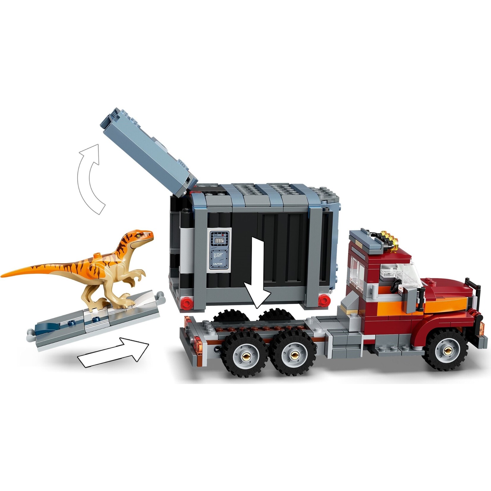 LEGO T. rex & Atrociraptor dinosaurus ontsnapping - 76948