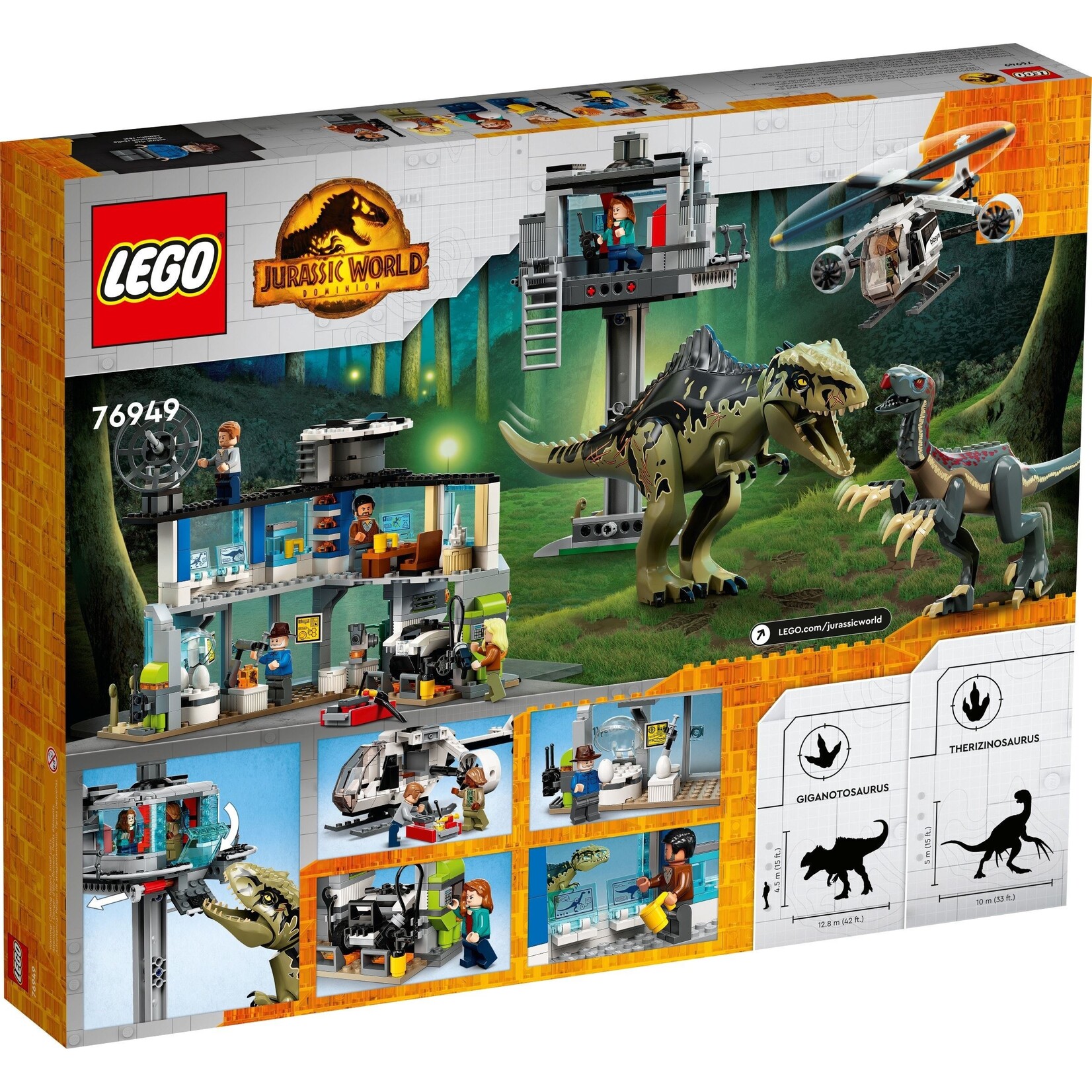 LEGO Giganotosaurus  & Therizinosaurus Aanval - 76949