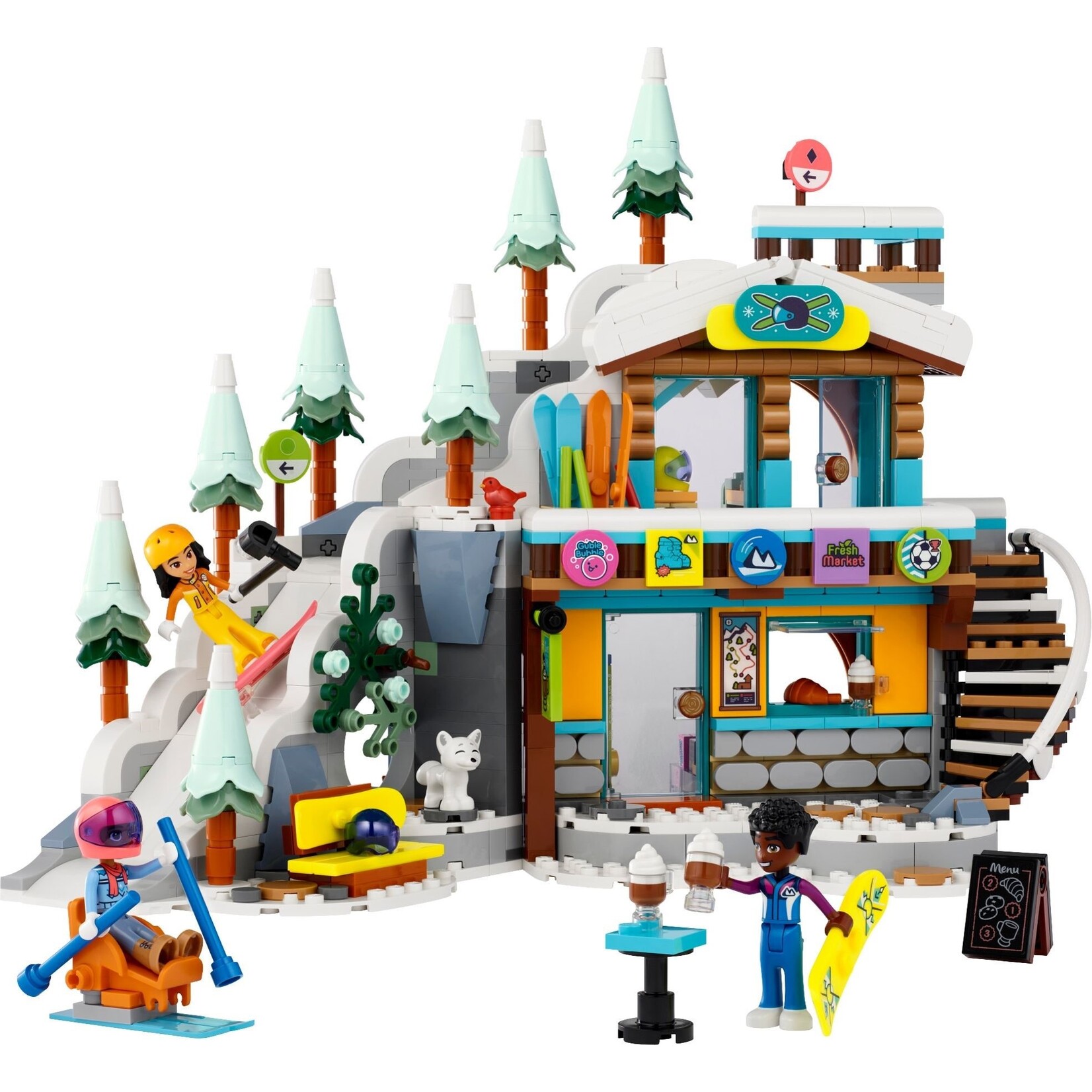 LEGO Vakantie skipiste en café - 41756