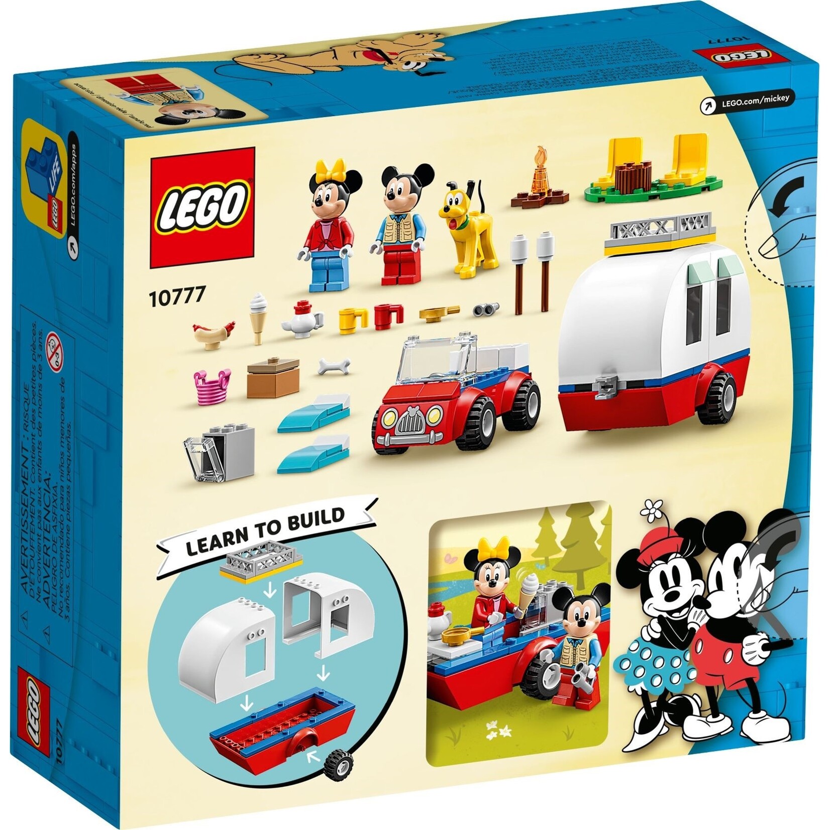 LEGO Mickey Mouse en Minnie Mouse Kampeerreis - 10777