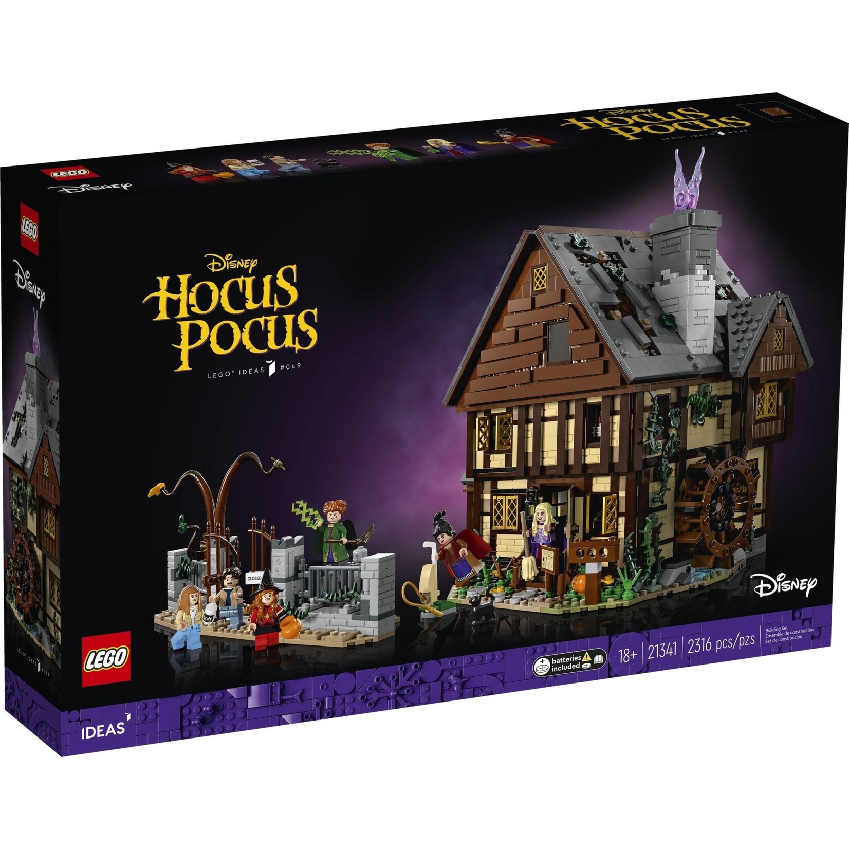 LEGO Disney Hocus Pocus: het huisje van de Sanderson-zussen - 21341