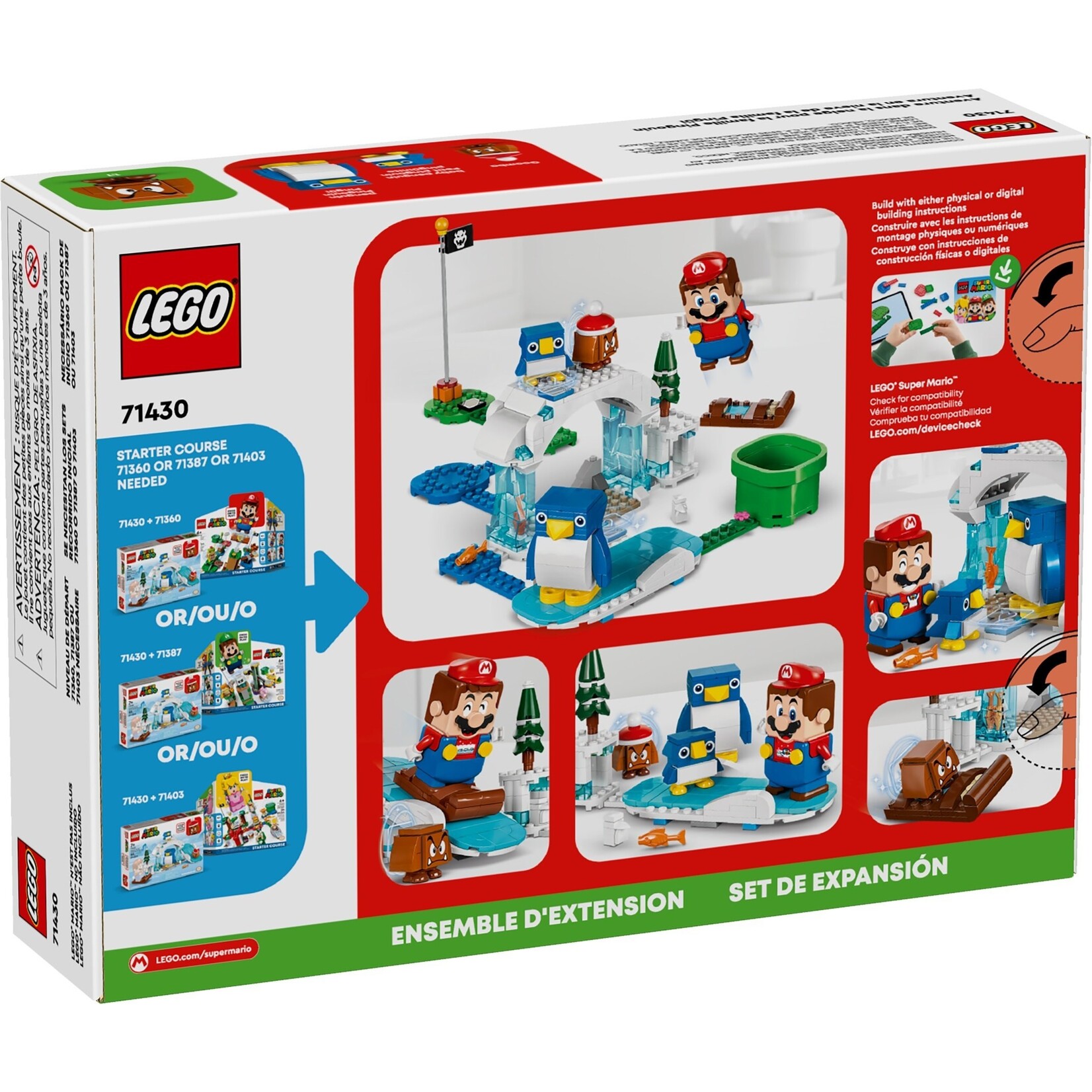 LEGO Uitbreidingsset: Sneeuwavontuur met penguin en familie - 71430