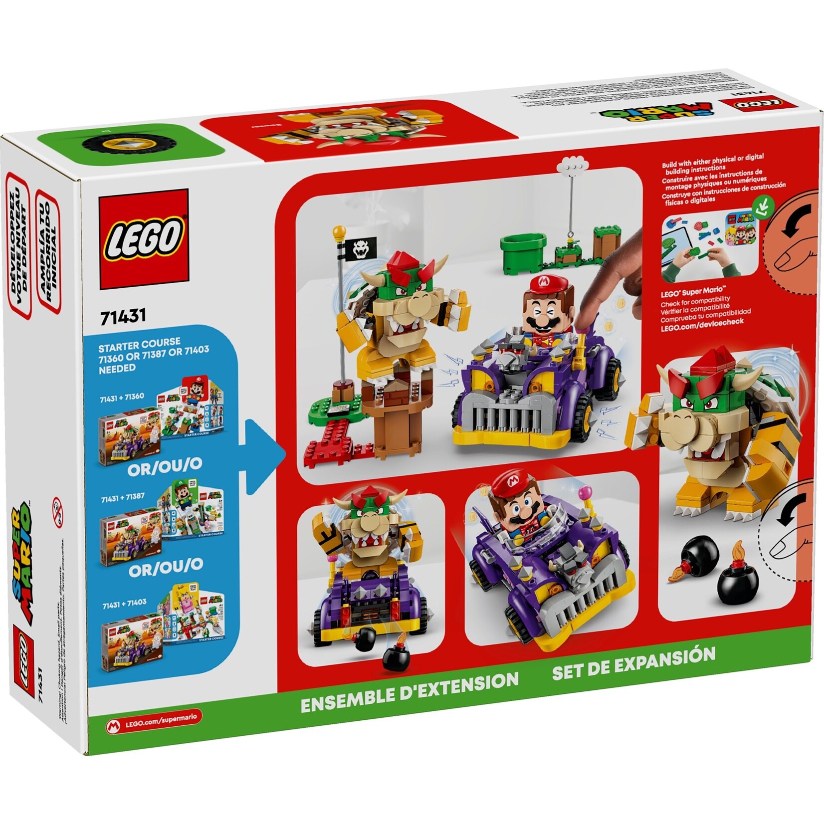 LEGO Uitbreidingsset: Bowsers bolide - 71431