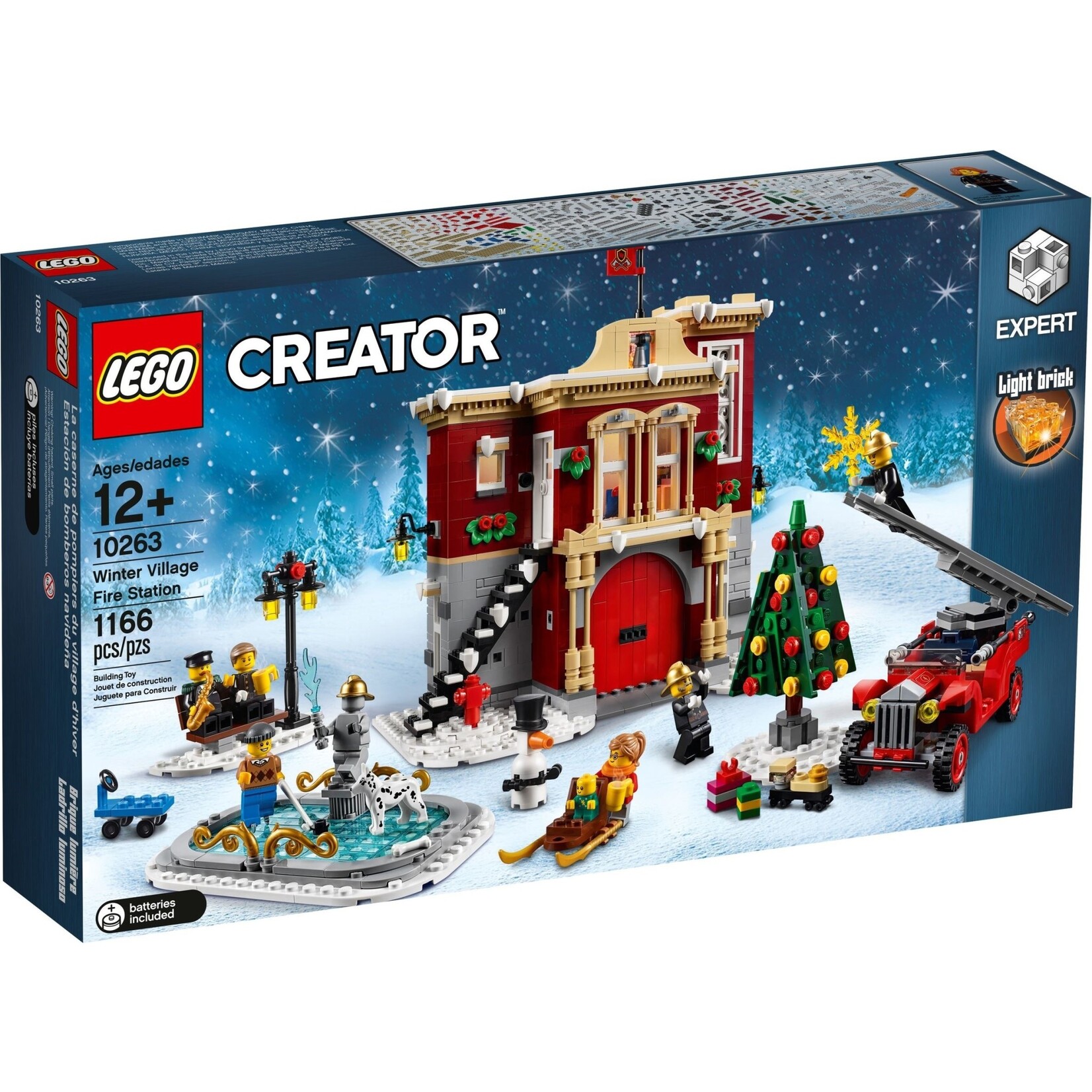 LEGO Brandweerkazerne in winterdorp - 10263