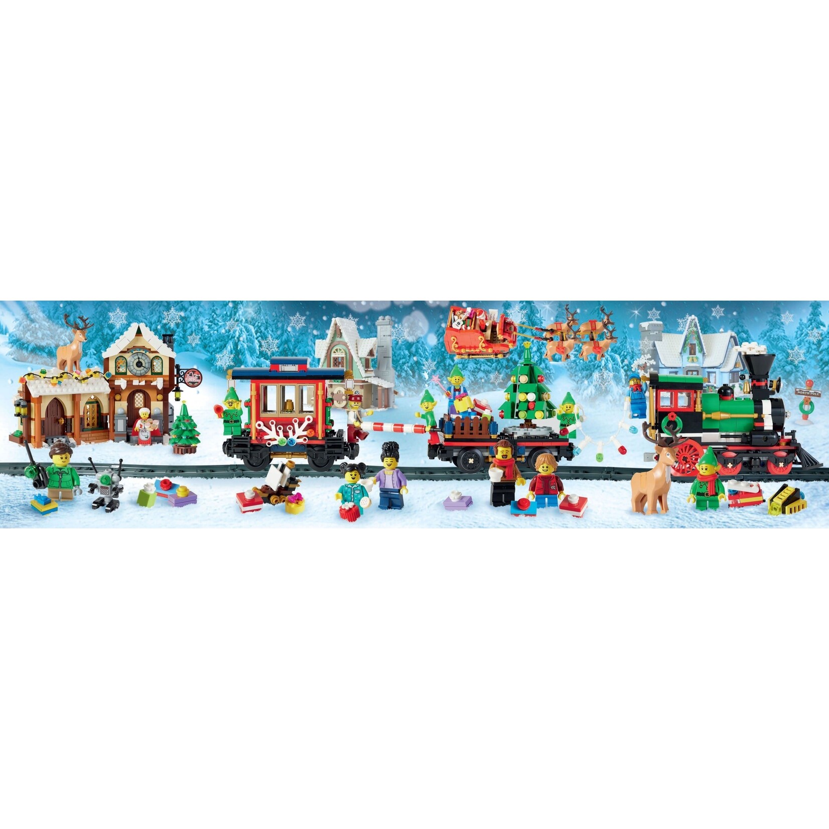 LEGO Kersttrein puzzel - 5008258