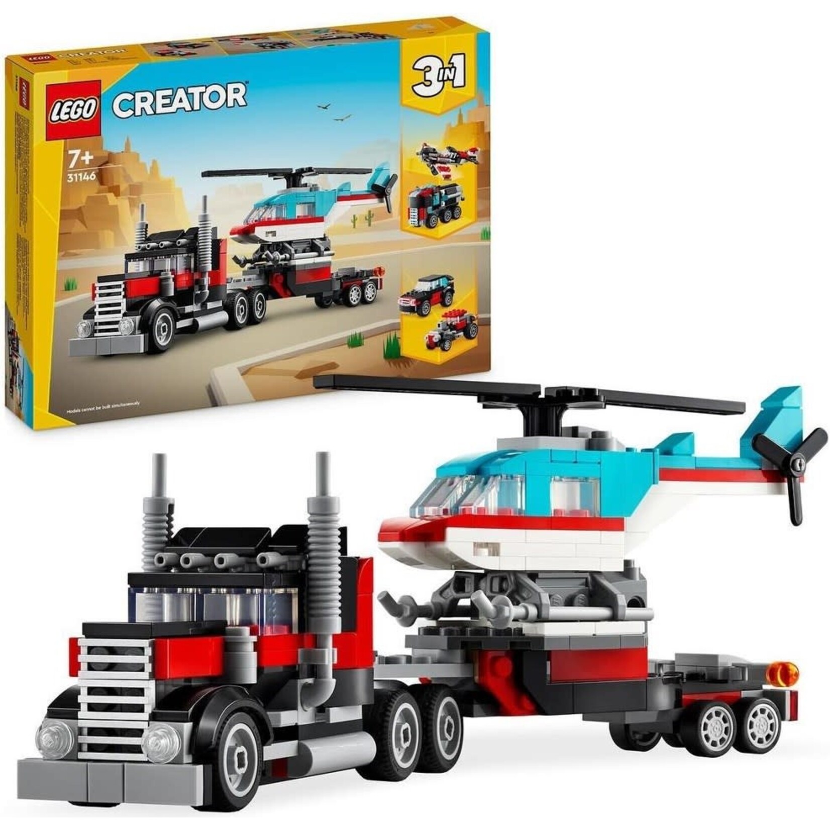 LEGO Truck met helikopter - 31146