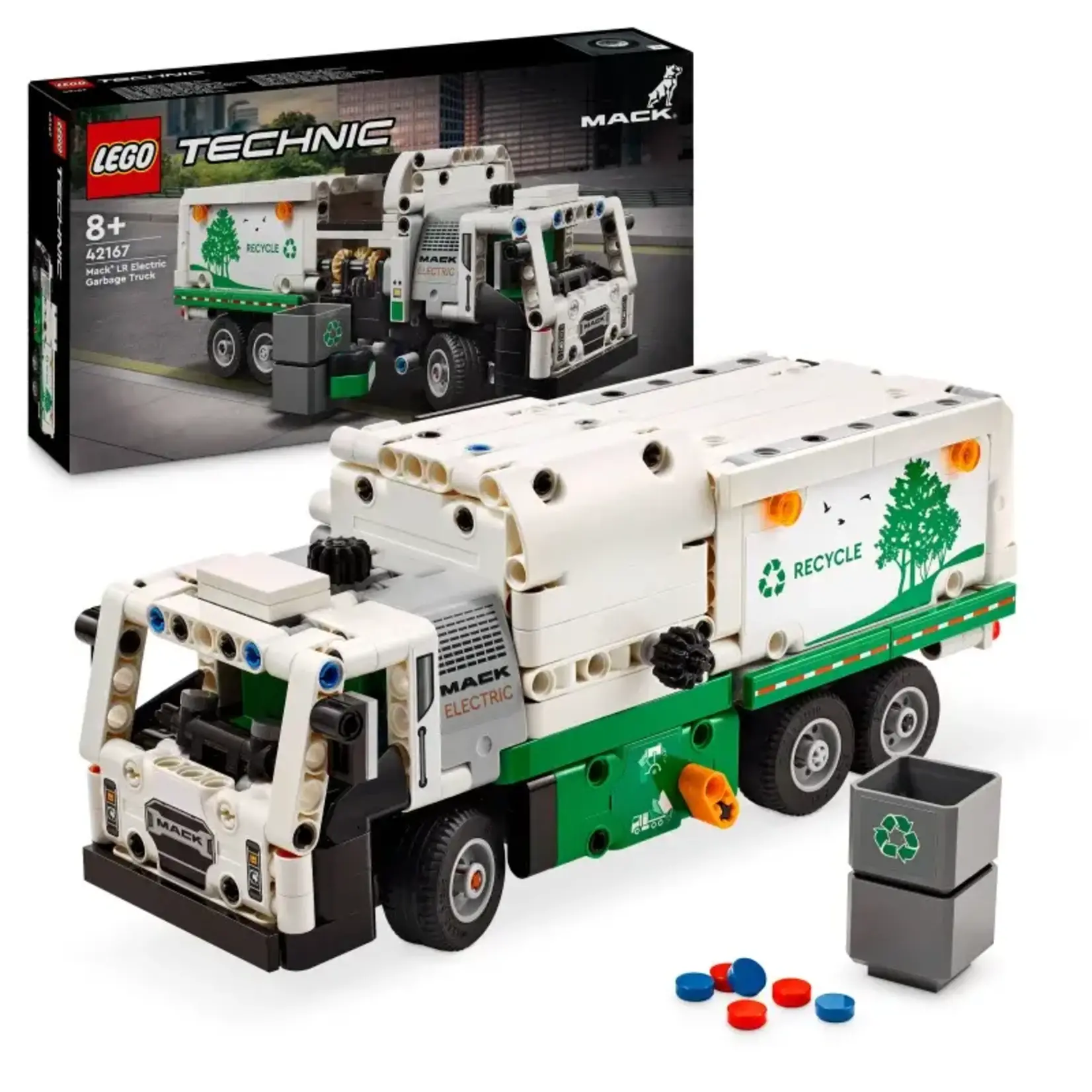 LEGO Mack LR Elektrische vuilniswagen - 42167