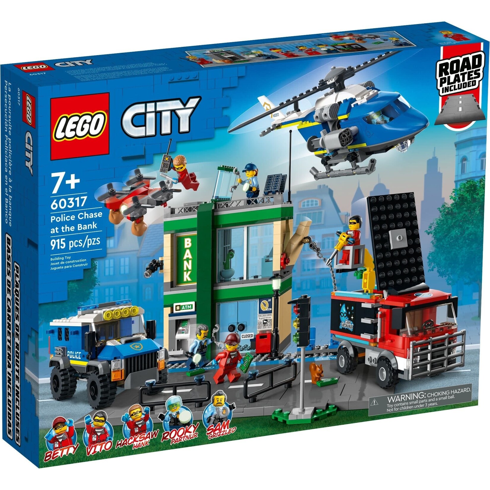 LEGO Politieachtervolging bij de bank - 60317