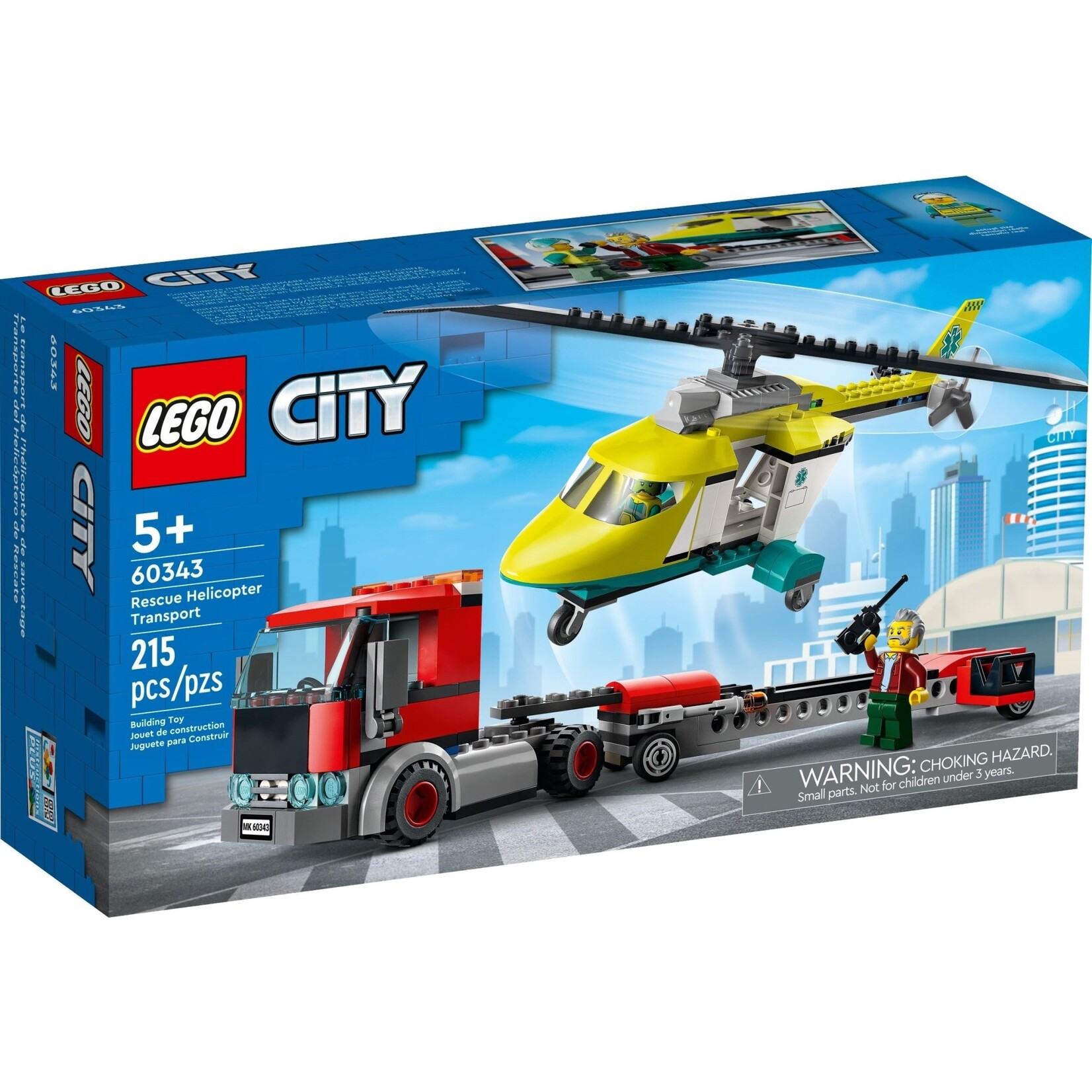 LEGO Reddingshelikopter transport - 60343