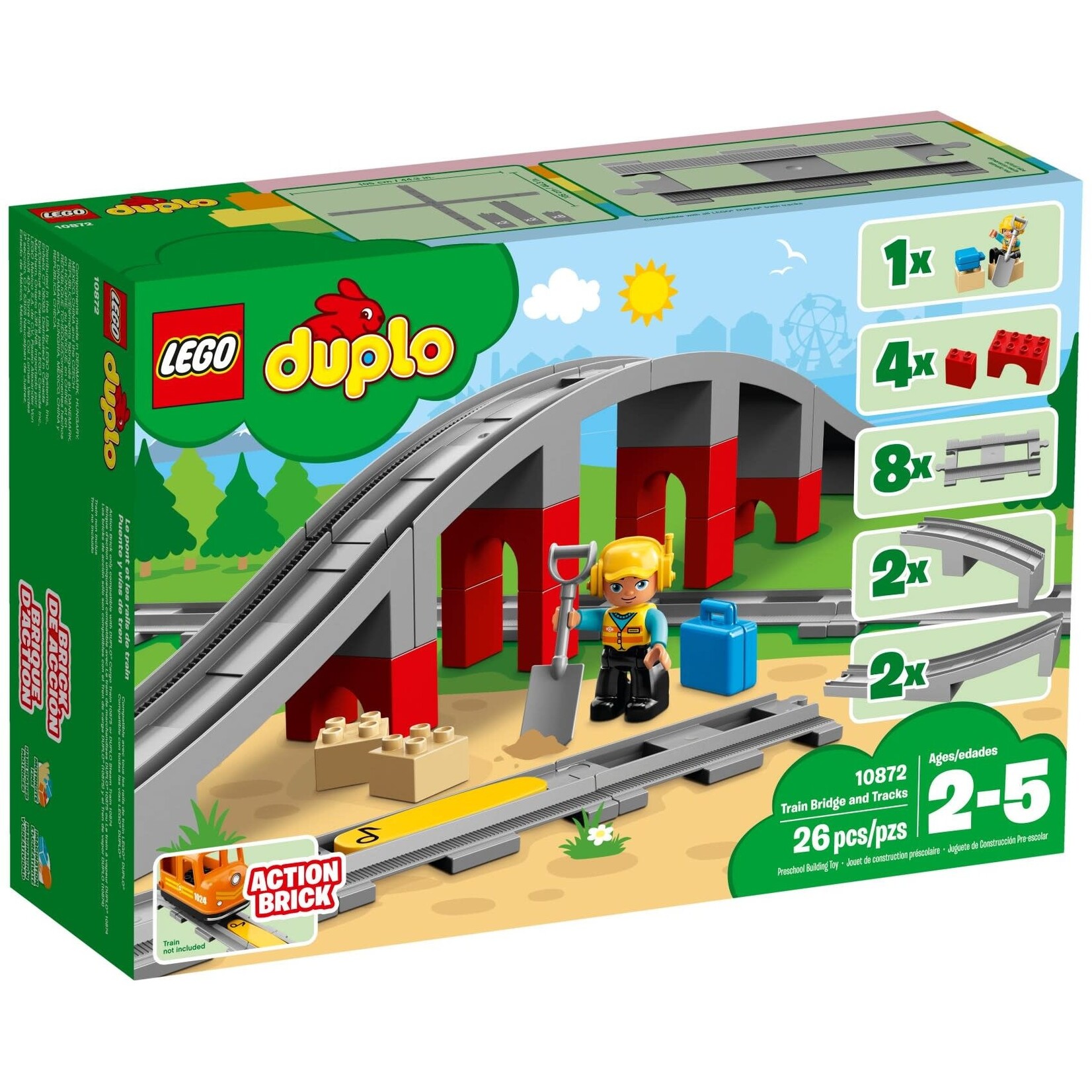 LEGO Treinbrug en - rails - 10872