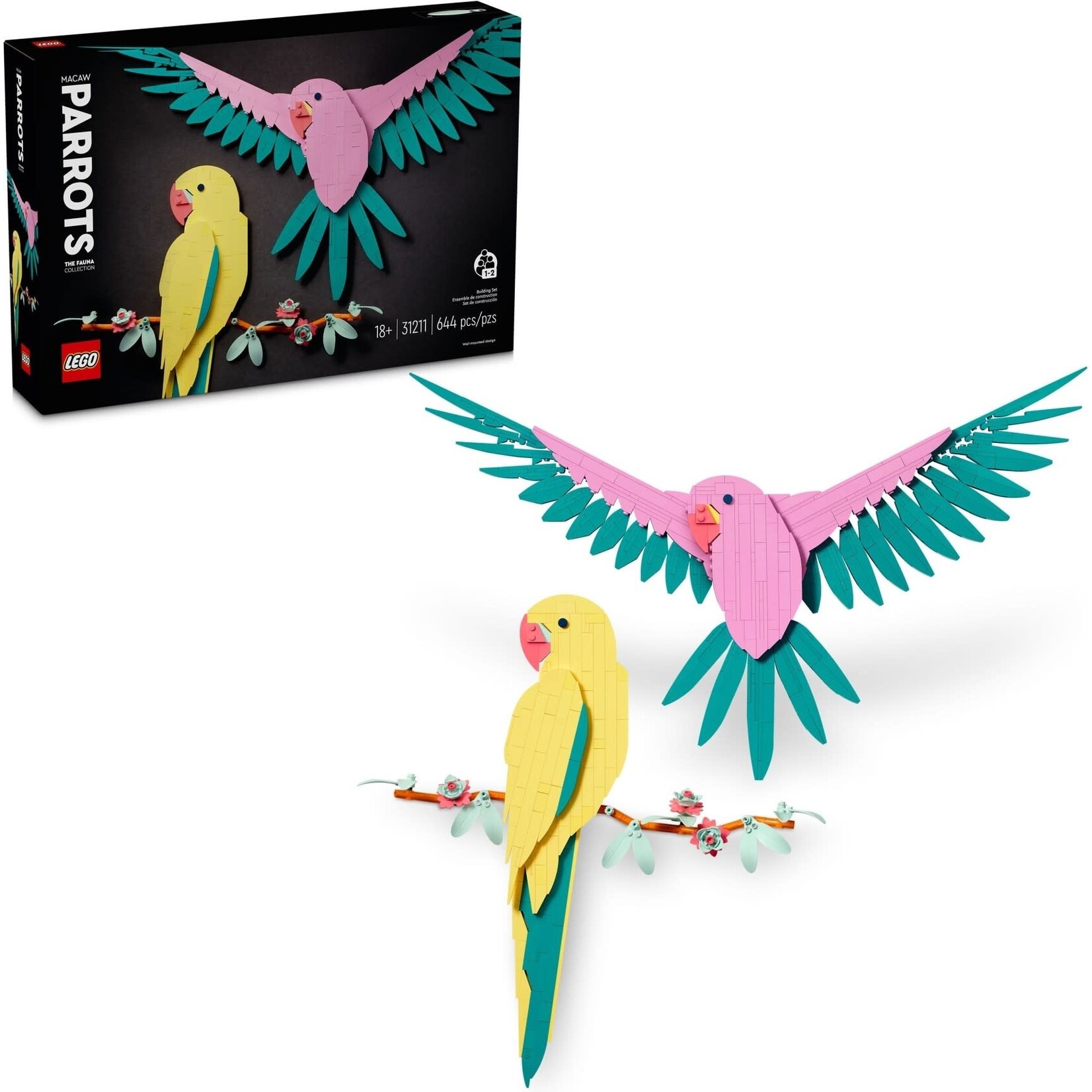 LEGO De Faunacollectie – Kleurrijke papegaaien - 31211